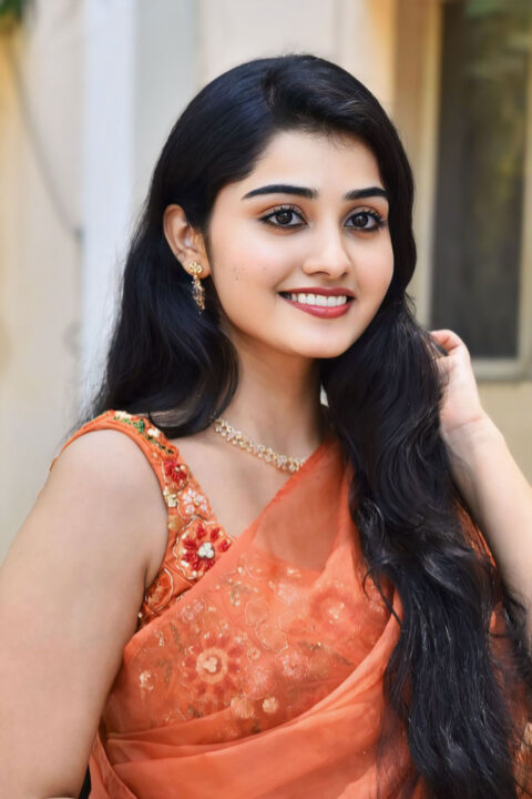 Athira Raj in orange saree photos