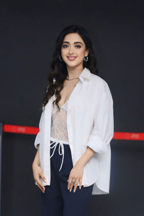 Gayatri Bhardwaj in Sizzling White Shirt at Buddy movie trailer launch