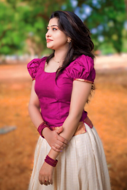 Neema Mathew in Traditional Kerala Photoshoot