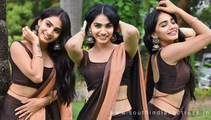 Shagnasri Venun in Elegant Saree at Event