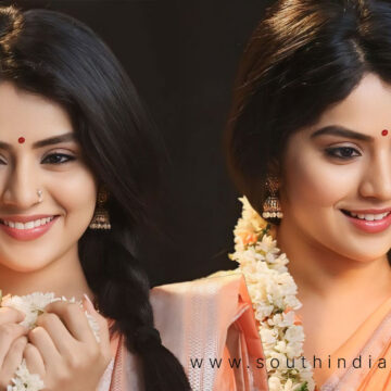 Megha Shetty in Saree Recreates Kaiva movie Magic