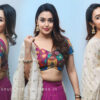 Mokksha in Stunning Lehenga at Alanati Ramachandrudu Press Meet