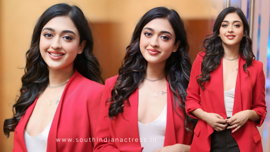 Gayatri Bharadwaj Shines in Red Blazer at Buddy Press Meet