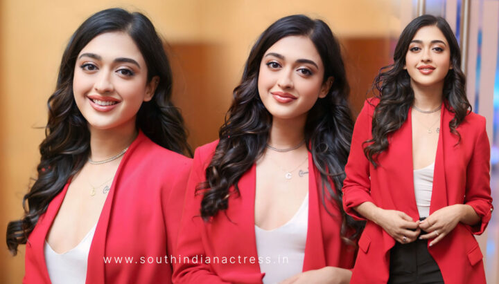 Gayatri Bharadwaj Shines in Red Blazer at Buddy Press Meet