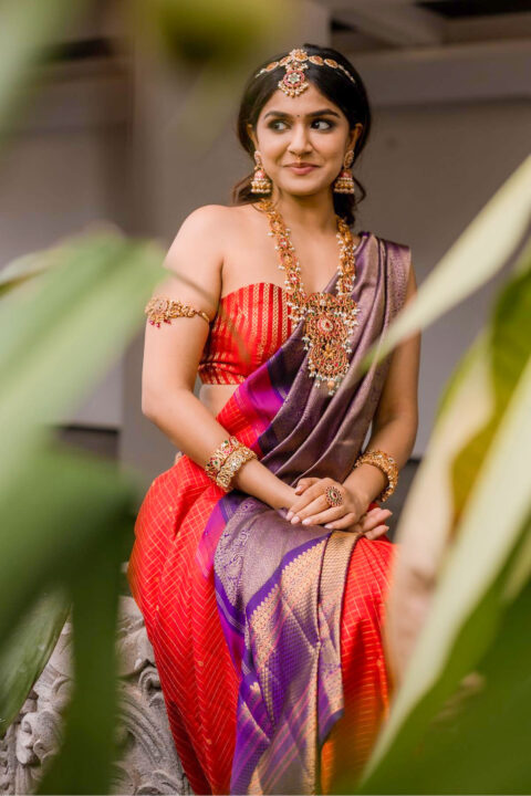 Sanjana Anand Flaunts Kattam Saree Elegance