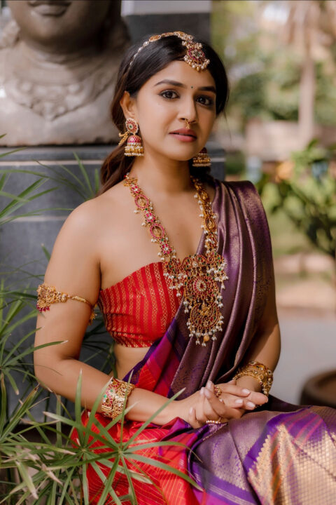 Sanjana Anand Traditional Saree Photoshoot