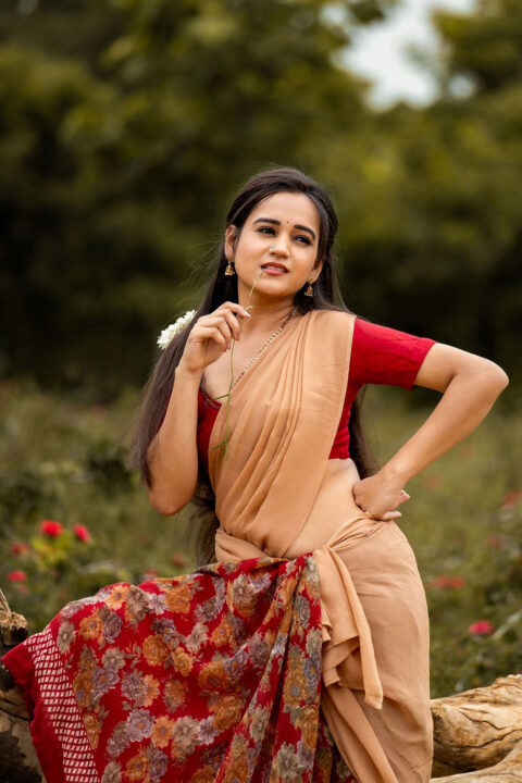 Shivani Mahi as Village Girl Avatar in Half Saree