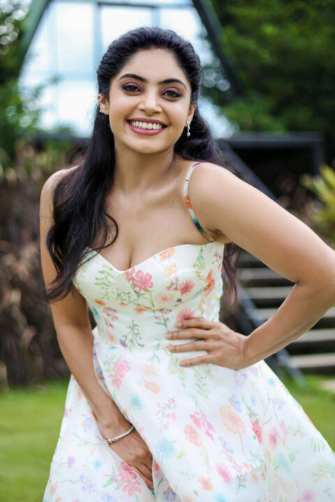 Bhavana Rao Captivating Look in Floral Midi Dress