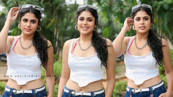 Faria Abdullah Shines in White Crop Top at Success Meet