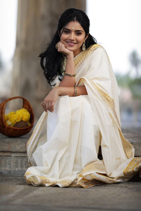 Megha Shetty Kerala Saree Look: A Perfect Blend of Tradition and Style