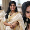 Megha Shetty Radiates in Kerala Saree for Traditional Photoshoot