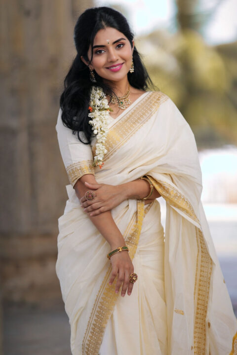 Megha Shetty Flaunts Kerala Tradition in Her Latest Photoshoot