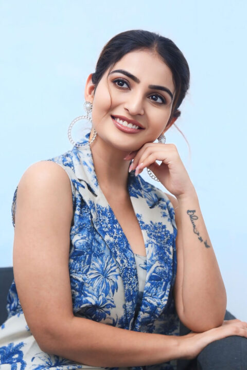 Ananya Nagalla in Euphoria Wardrobe Co-ords for Pottel Movie Interview