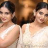 Ananya Nagalla Dazzles in Draped Ruffle Saree at Pottel Pre-Release Event