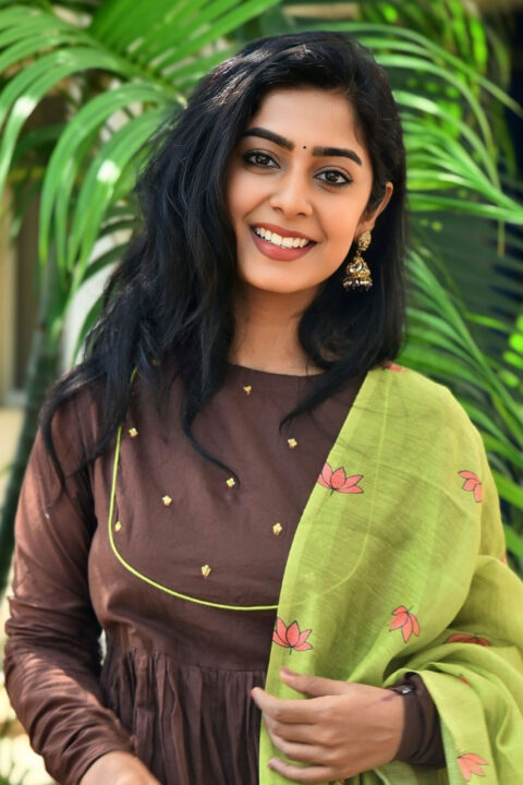 Meghalekha Kacharla in Traditional Kurta at Roti Kapada Romance Press Event