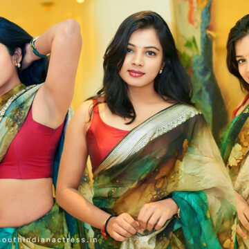 Renu Sri Sizzles in Cotton Saree at Hyderabad Sutraa Fashion Event