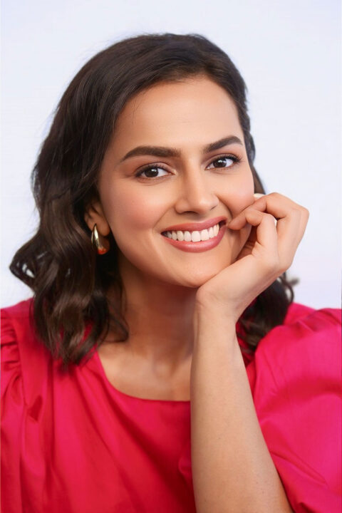 Shraddha Srinath Rocks Pink Cotton Dress at Mechanic Rocky Interview