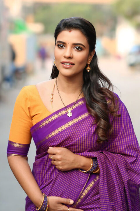 Aishwarya Rajesh Stuns at Sankranthiki Vasthunnam Release Date Meet