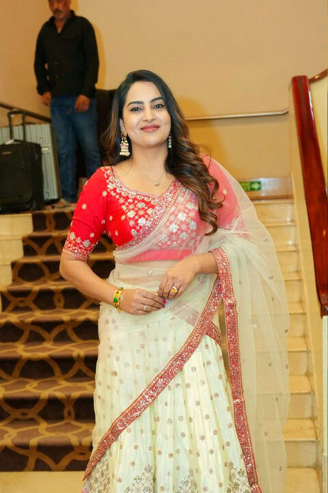 Himaja Elegant Half Saree Look at Sutraa Indian Fashion Expo