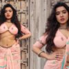 Sizzling Photos of Ketika Sharma in Peach Traditional Wear