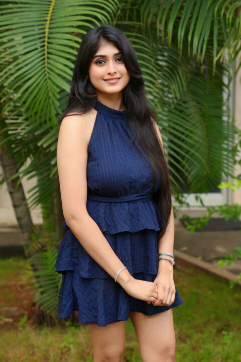 Aishwarya Ullas Stuns in Layered Flare Mini Dress at Dear Krishna Meet