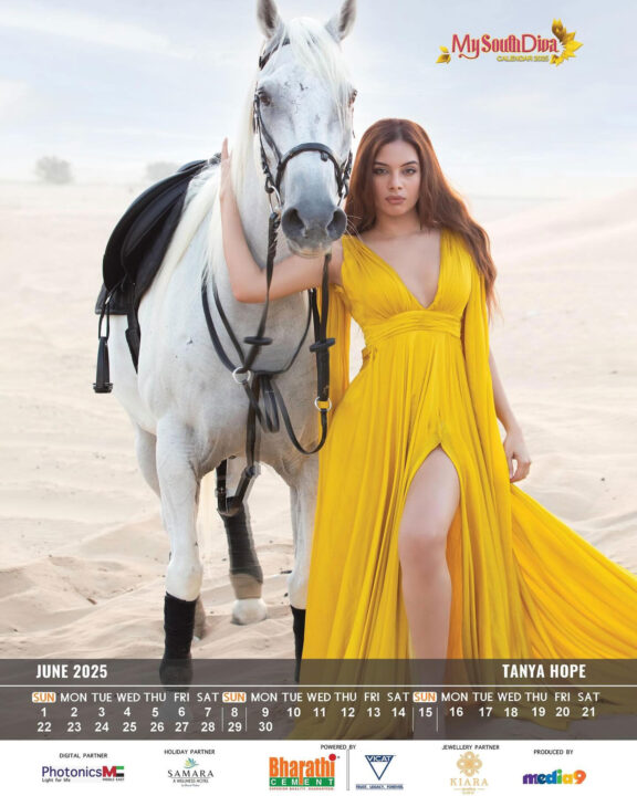 Tanya Hope in My South Diva Calendar 2025 June month