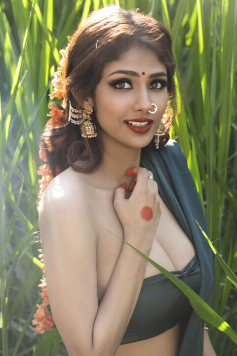 Aaradhya Devi Sizzles in Bold Photoshoot for Saree Promotion