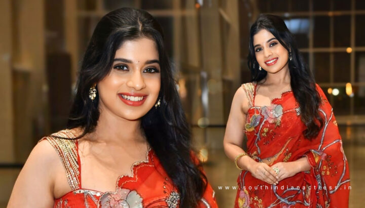 Aishwarya Hollakal in Pen Kalamkari Saree at Brahma Anandam Event