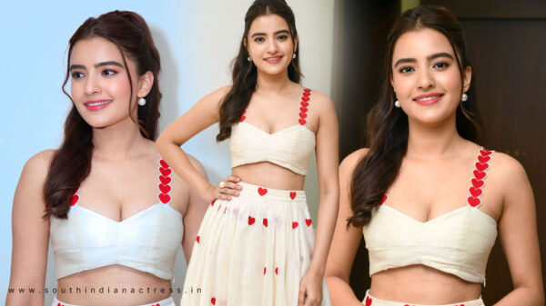 Rukshar Dhillon Sizzles in Glam Oatmeal Bralette at Song Event