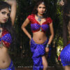 Aaradhya Devi Sizzles in Seductive Photoshoot Wearing Bandhani Saree