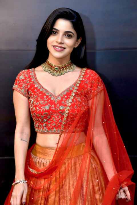 Divyabharathi hot navel still in lehenga