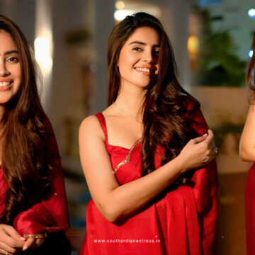 Kushita Kallapu Photoshoot: Stunning in Chinnon Chiffon Saree with Sequins