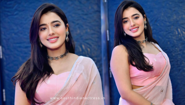 Ketika Sharma styles peach cotton saree
