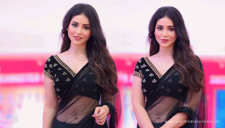 Priyanka Jawalkar dazzles in revealing saree at movie success meet