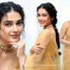 Aakanksha Singh sizzles in yellow saree at Shashtipoorthi interview