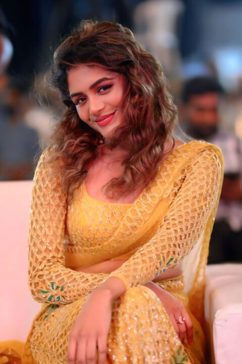 Aditi Shankar makes style statement at Bhairavam trailer release