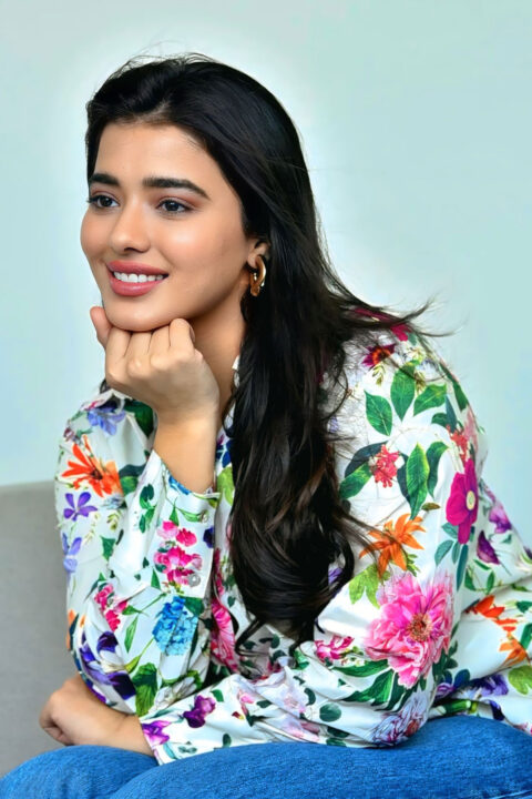 Ketika Sharma rocks floral poplin shirt for Single movie promotion