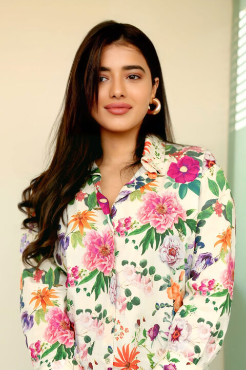Ketika Sharma looks chic in floral poplin shirt from Zara at Single promo