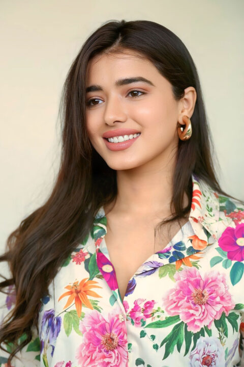 Ketika Sharma charms in breezy floral shirt for Single interview