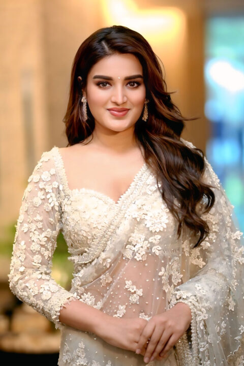 Nidhhi Agerwal serves traditional glam at Veera Mallu launch