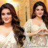Nidhhi Agerwal in stunning floral saree at Hari Hara Veera Mallu song release