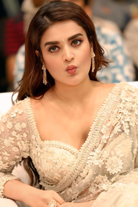 Nidhhi Agerwal radiates beauty at Hari Hara Veera Mallu music launch