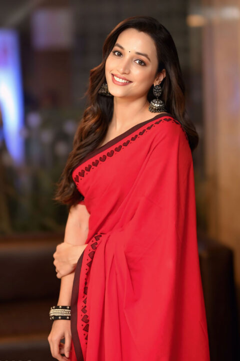 Srinidhi Shetty traditional look shines at HIT 3 celebration event