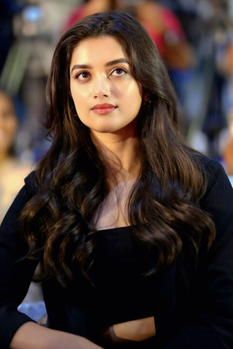 Bhagyashri Borse in Professional Attire at Kingdom Press Meet