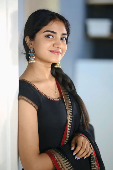 Malavika Manoj stuns in elegant black attire at Oh Bhama Ayyo Rama promo