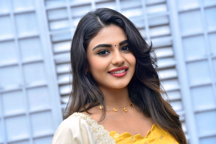 Nayan Sarika in Exquisite Anarkali at New Movie Production Event