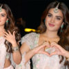Nidhhi Agerwal Poise in White Lehenga for Hari Hara Veera Mallu