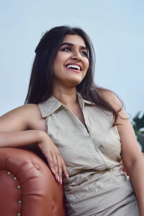 Sanjana Anand opts for polished minimalism in beige dress