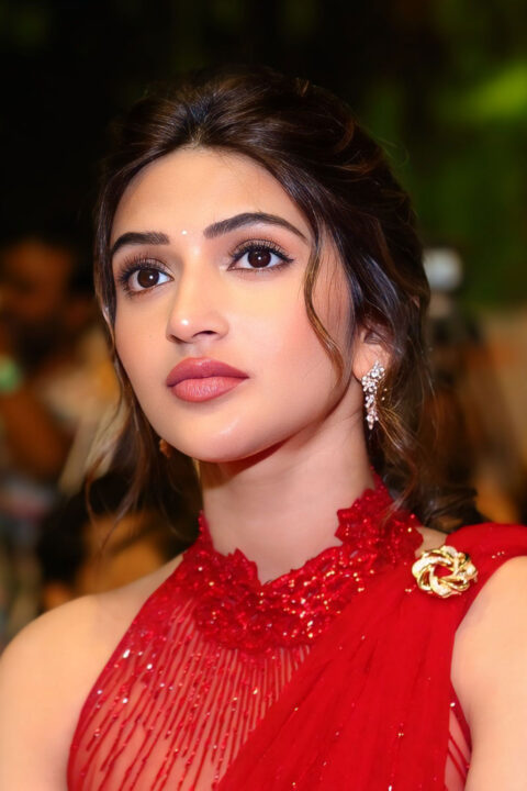 Sreeleela dazzles in red saree at Junior event