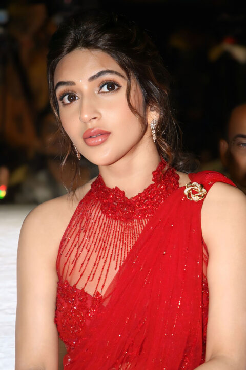 Sreeleela in bold red avatar for Junior movie launch